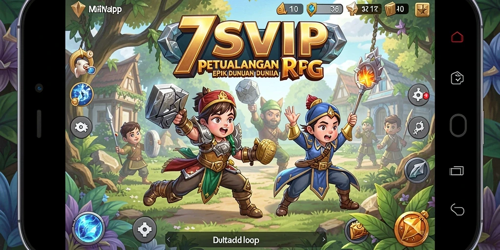 Screenshot gameplay 7SVIP menunjukkan aksi pertarungan yang mendebarkan dan grafis yang menawan.