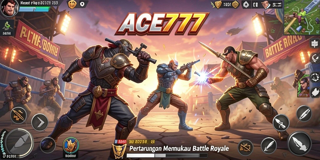 Gameplay seru dan menegangkan di ACE777 Battle Royale.