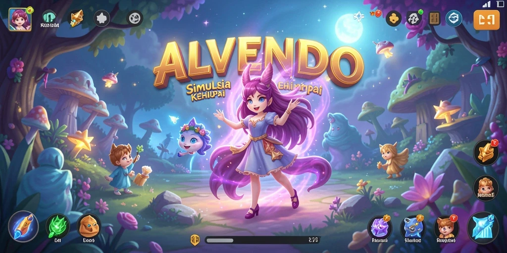 Tampilan gameplay ALVENDO yang imersif dan menarik.