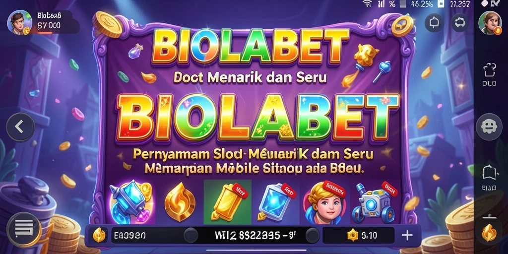 Tampilan menarik dalam permainan Slot BIOLABET.