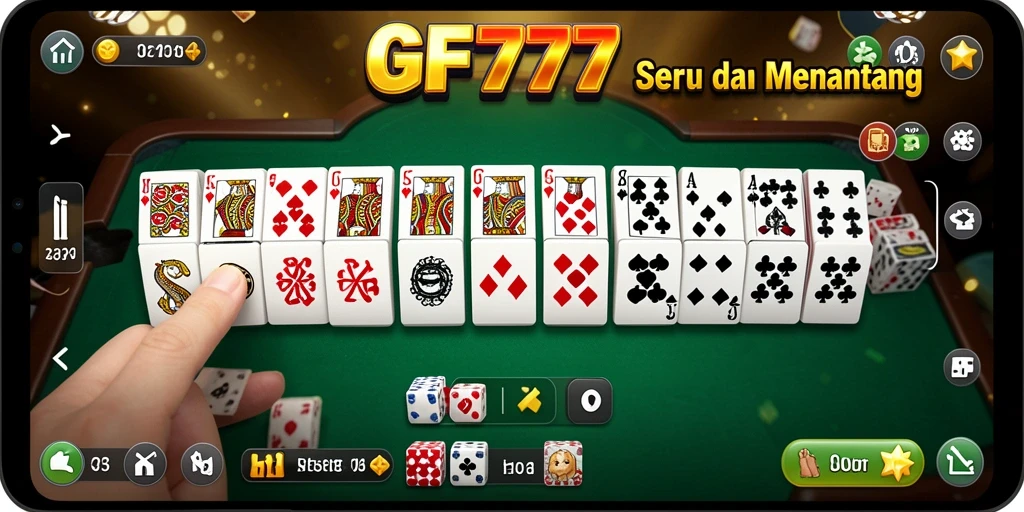 Screenshot dari gameplay Domino yang seru dan kompetitif.
