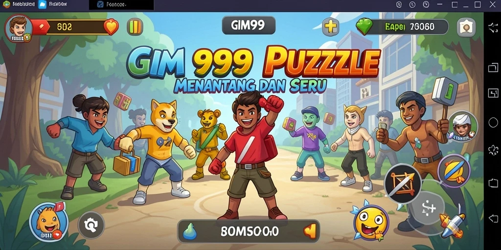 Tampilan gameplay GIM999 yang menantang dan menarik.