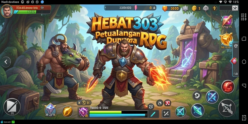 Tampilan permainan HEBAT303 yang penuh aksi RPG.