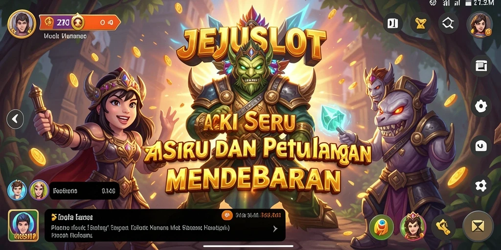 Tampilan gameplay seru JEJUSLOT dengan aksi yang mendebarkan.