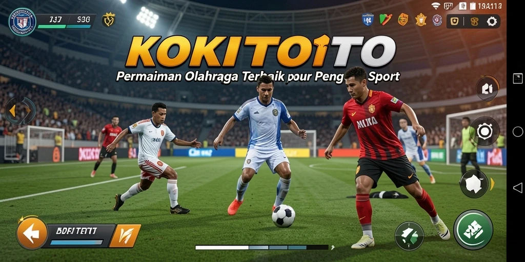 Gameplay KOKITOTO dengan aksi olahraga yang mendebarkan.
