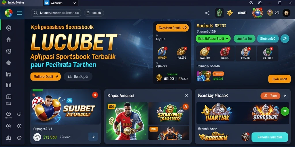 Tampilan menarik dari gameplay taruhan olahraga di LUCUBET.