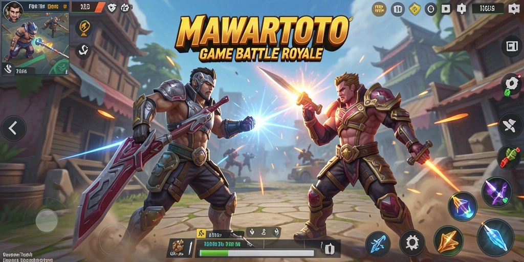 Tangkapan layar gameplay <strong>MAWARTOTO</strong> yang menampilkan aksi seru dalam pertarungan Battle Royale.