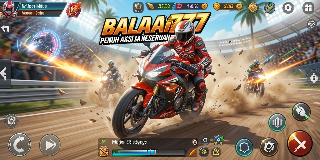 Gameplay seru dan intens dalam balapan motor MUARA777.