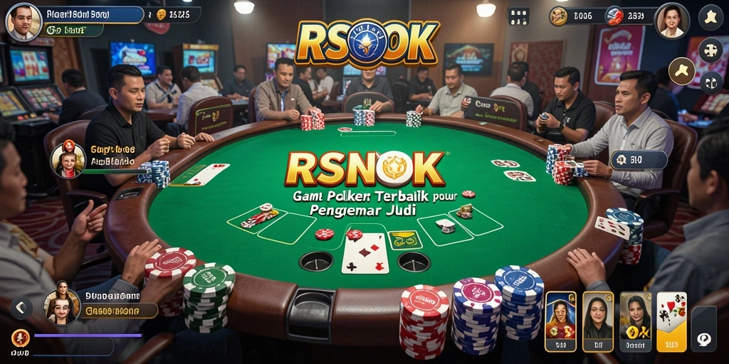 Gameplay seru dan menarik dari RSNOK saat bermain Poker.