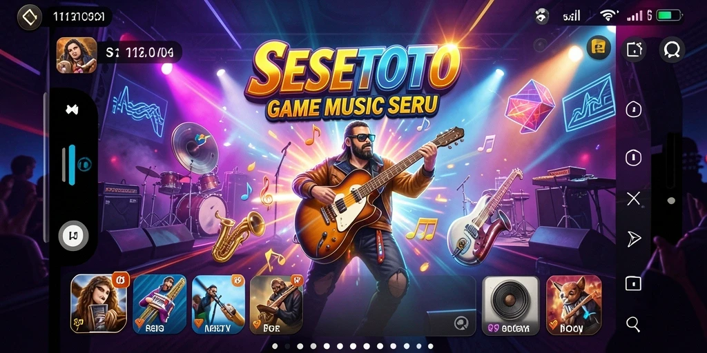 Tampilan menarik dari gameplay SESETOTO dalam menyajikan musik.