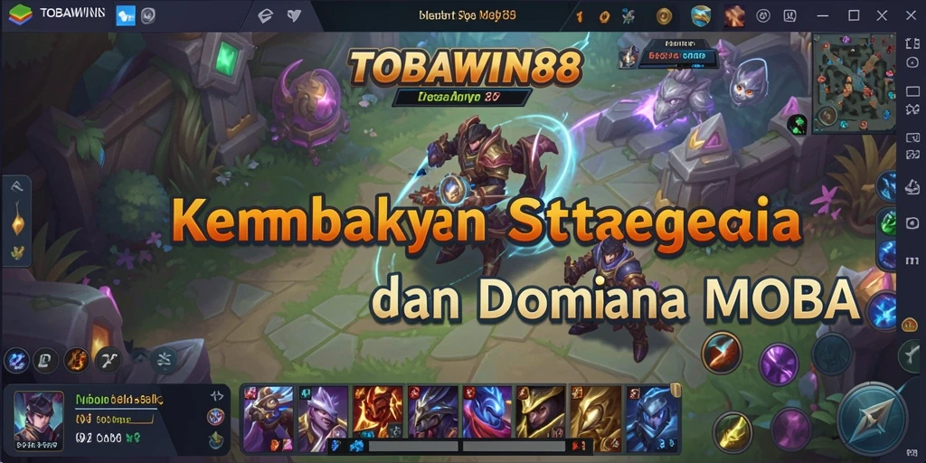 Screenshot TOBAWIN88 yang menampilkan aksi seru dalam arena MOBA.