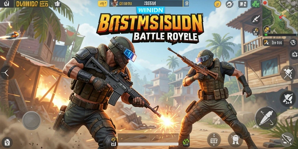 Tangkapan layar gameplay WINIDN yang menarik saat pertempuran Battle Royale.
